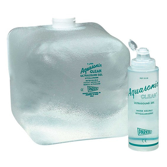 five liter clear ultrasound gel bulk dispenser